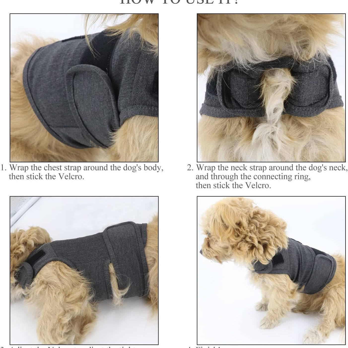 XXL Dog Vest Jacket - Warm, Soft, and Comfortable Dog Coat for Winter, Calming and Insulating Dog Apparel