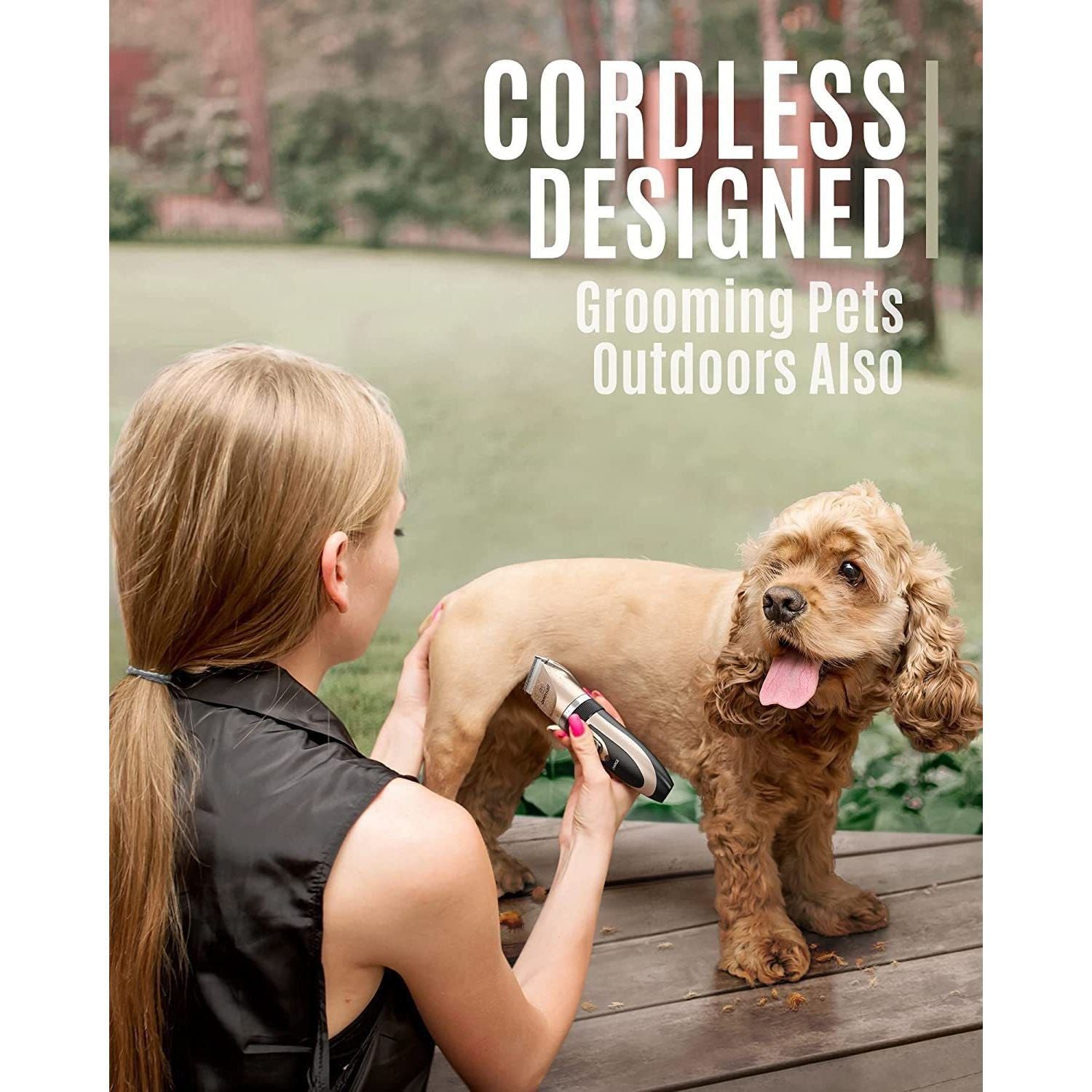 Silent Pet Hair Clipper - Electric Grooming Clippers for Dogs & Cats