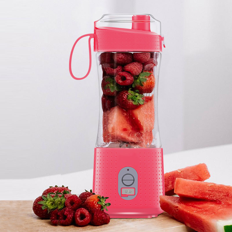 Pink Portable Mini Juicer - Rechargeable Electric Fruit Juicer Cup, Compact &amp; Convenient
