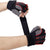 M White Fingerless Workout Gloves with Wrist Support – Non-Slip, Breathable Gym Gloves for Weightlifting and Cycling