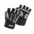 XL White Fingerless Workout Gloves with Wrist Support - Non-Slip, Breathable Gym Gloves for Weightlifting and Cycling