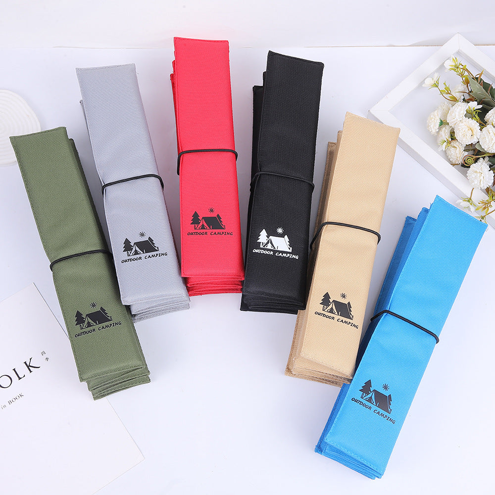 3PCS Blue Portable Outdoor Folding Seat Cushion - 42cm x 32cm for Camping and Hiking