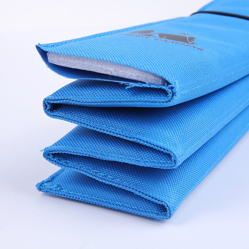 3PCS Blue Portable Outdoor Folding Seat Cushion - 42cm x 32cm for Camping and Hiking
