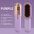 Purle Mini Rechargeable Ionic Hair Straightening Comb | Portable Wireless Vibration Massage Brush for Frizz-Free, Smooth Hair