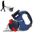 Blue Dual Retractable Dog Leash | 2-in-1 Automatic Pet Leash for Walking Two Dogs Simultaneously