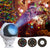 LED Snowflake Projector Light – 7-Color Rotating Christmas & Holiday Decoration Laser Stage Light, 16 Patterns for Festive Decor