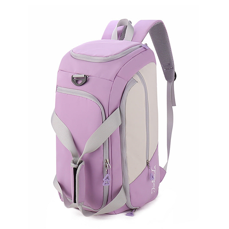 Purple Large Capacity Travel Backpack – Multi-Function Carry-On Bag for Clothes, Luggage Storage, and Business Trips