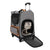 Off-white Large Capacity Breathable Foldable Pet Trolley - Travel Cat Carrier with Wheels, Portable, Spacious, and Convenient for Two Cats