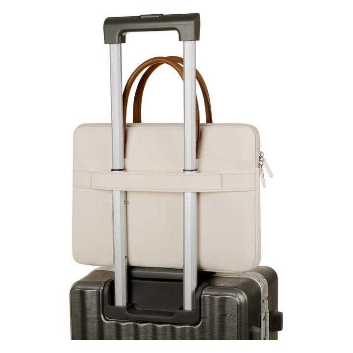 Grey Simple & Stylish Laptop Bag – Elegant Notebook Carrier for Students, Professionals, and Gift Purposes