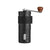 Black Portable Stainless Steel Coffee Grinder - Manual Hand-Cranked Coffee Mill, Heavy-Duty Burr Grinder for Fresh Coffee Beans