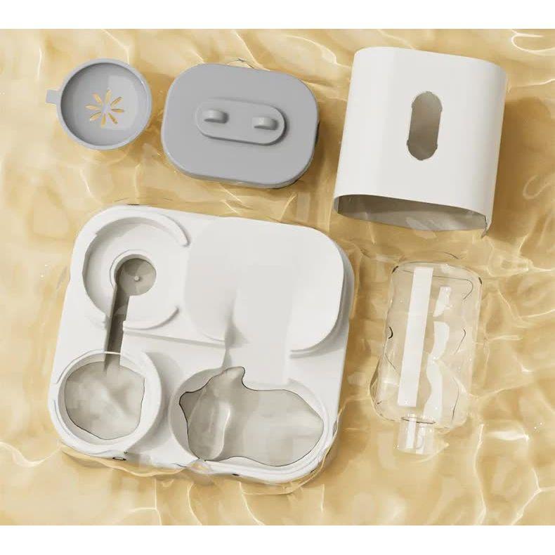 Yellow Automatic Pet Feeder and Water Dispenser - Smart Dog Bowl & Cat Feeder, Universal Pet Feeding Station, Electric Pet Water Fountain