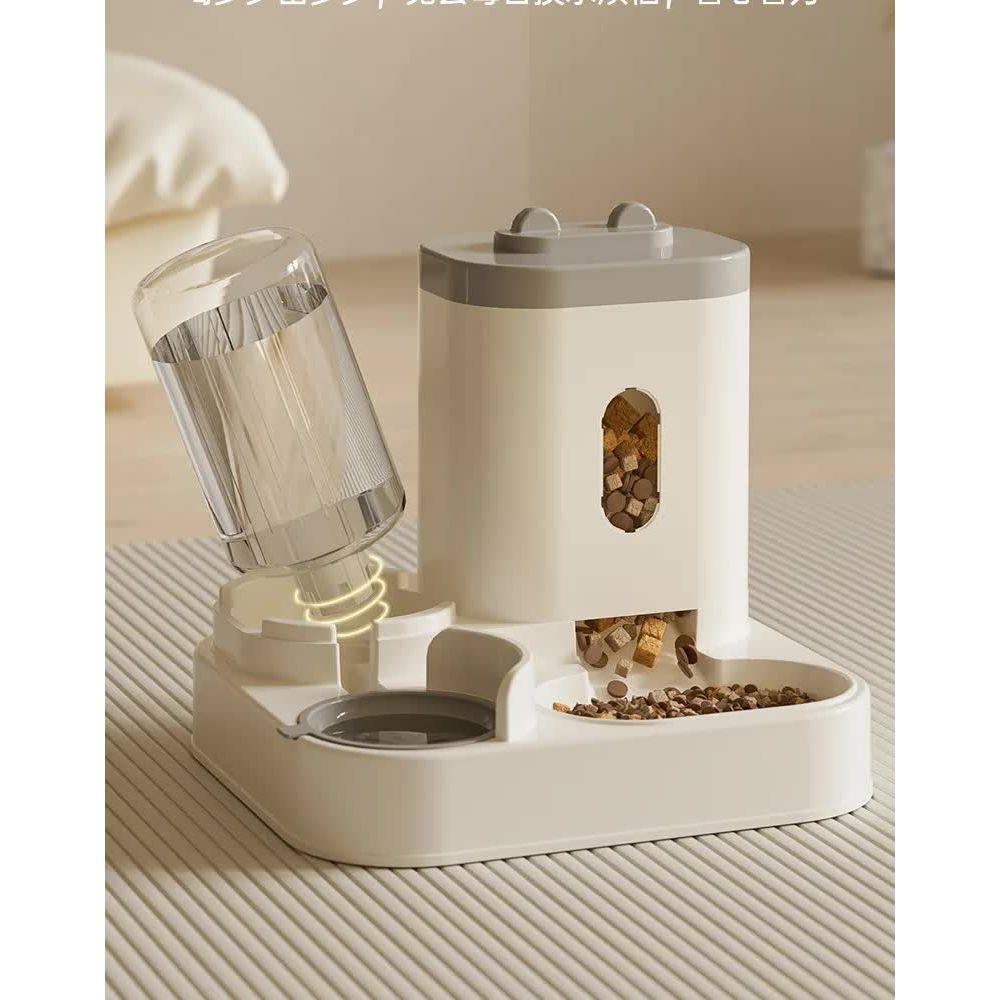 Blue Automatic Pet Feeder and Water Dispenser - Smart Dog Bowl & Cat Feeder, Universal Pet Feeding Station, Electric Pet Water Fountain