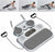 Grey 6-in-1 Multifunctional Fitness Board – Ab Wheel, Automatic Rebound, Fat Burning and Core Strengthening Home Workout Equipment