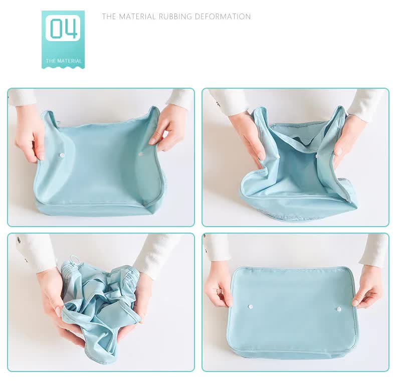 Beige 8-Piece Travel Organizer Set - Packing Bags for Clothes, Shoes, Underwear, and Toiletries with Drawstring and Zip Pouches