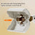 Beige Portable Dog Poop Scooper with Large 9.5cm Opening, Ergonomic Handle, Lightweight 320g Pet Waste Picker for Outdoor Walks