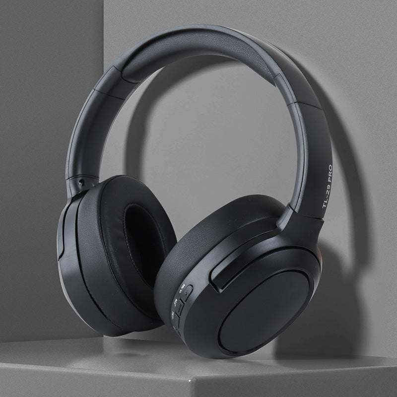 Black TL-29 PRO Wireless &amp; Wired Over-Ear Bluetooth Headphones – Comfortable and Versatile