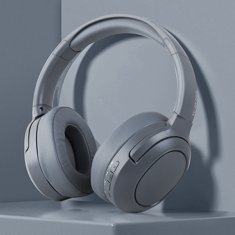 Gray TL-29 PRO Wireless &amp; Wired Over-Ear Bluetooth Headphones - Comfortable and Versatile