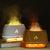 Black Himalayan Salt Flame Aroma Diffuser - 250ml Ultrasonic Humidifier with 7-Color LED Light for Relaxation and Decor