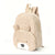 Cute Black Bear Backpack - Soft Corduroy Material with Adjustable Straps