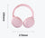 Pink Wireless Over-Ear Headphones - Bluetooth 5.0, Long Battery Life