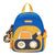 Blue-yellow Kids' Cartoon Backpack - Adorable Excavator Design with Spacious Compartments