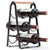 Folding Metal Wine Rack - Space-Saving 6-Bottle Storage Organizer with Wooden Handle