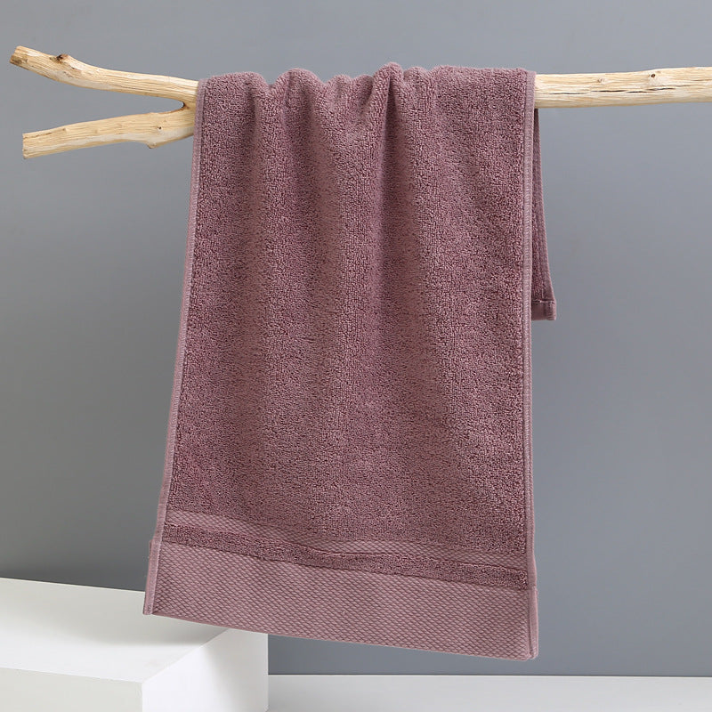 Red Brown Luxury 100% Cotton Face Towel Set - 3-Piece Thick &amp; Absorbent Towels