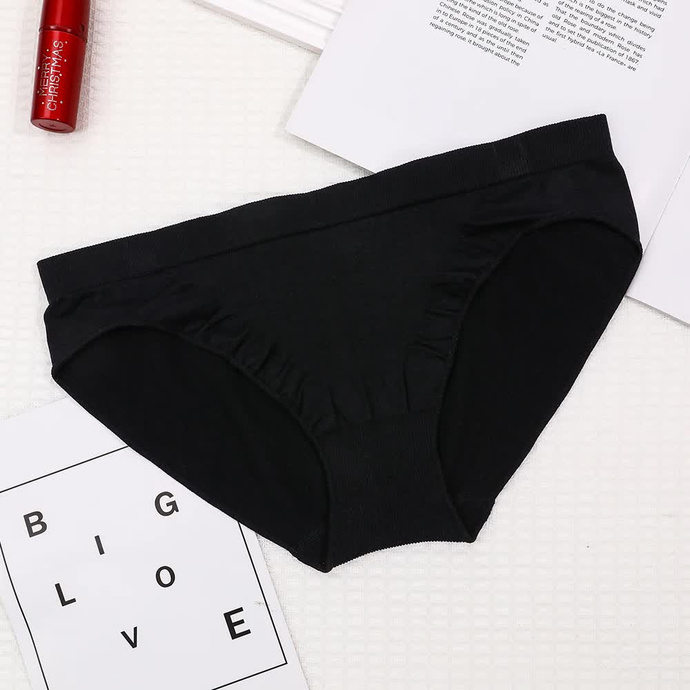 S Black 3-Pack Seamless Stretch Bikini Panties - Soft &amp; Breathable Women&#39;s Underwear