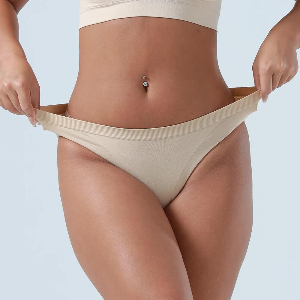 S Coffee 3-Pack Seamless Stretch Bikini Panties - Soft & Breathable Women's Underwear