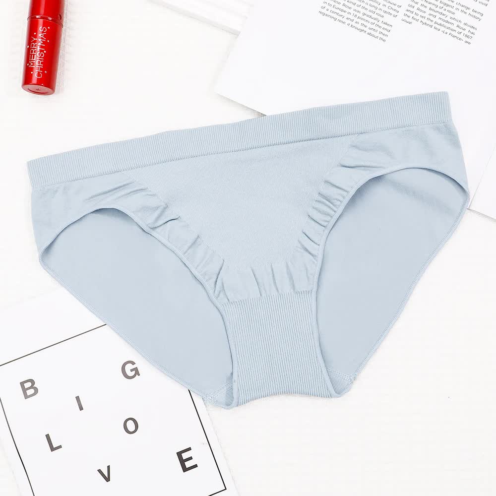 S Blue 3-Pack Seamless Stretch Bikini Panties - Soft &amp; Breathable Women&#39;s Underwear