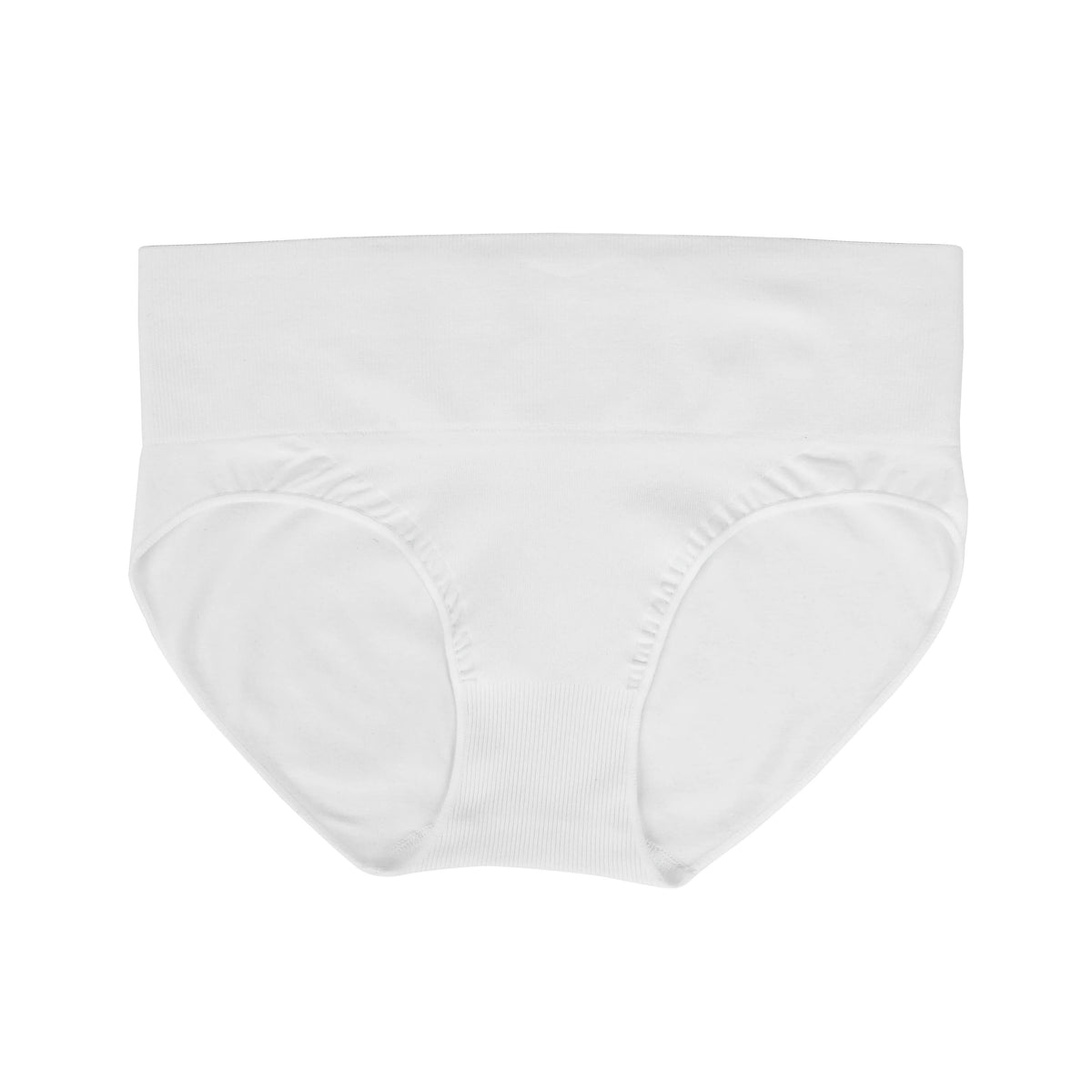 S White 3-Pack High-Waist Microfiber Shaping Briefs - Seamless Full-Coverage Tummy Control Panties