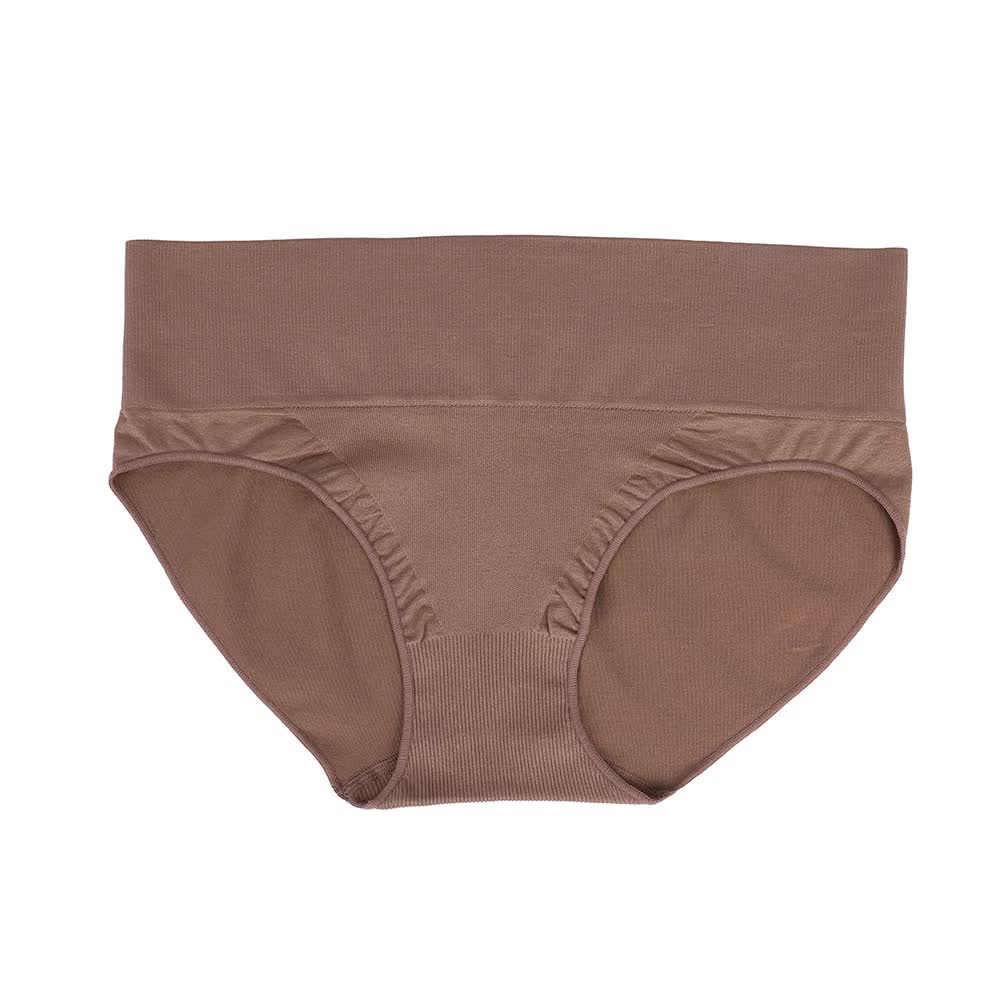 M Coffee 3-Pack High-Waist Microfiber Shaping Briefs - Seamless Full-Coverage Tummy Control Panties