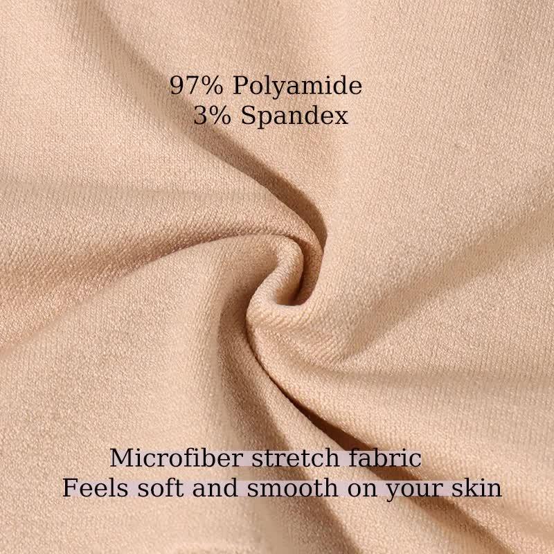 L Coffee 3-Pack High-Waist Microfiber Shaping Briefs - Seamless Full-Coverage Tummy Control Panties
