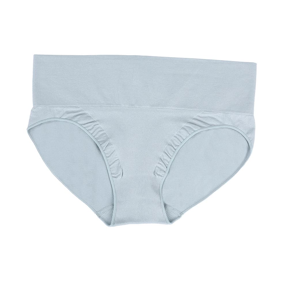 S Blue 3-Pack High-Waist Microfiber Shaping Briefs - Seamless Full-Coverage Tummy Control Panties