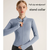 M Rose-red High-Stretch Slim Fit Yoga Jacket - Full Zip Workout Sports Jacket for Women