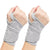 2 Pairs Grey Breathable Sports Wrist Support Wrap - Fitness Gym Wristband for Badminton & Injury Prevention
