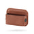 Brown PU Leather Car Storage Organizer with Dual Charging Holes and Inner Mesh Pocket, Multi-functional Door Handle Hanging Bag for Phones and Accessories, Lightweight and Durable