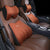 Coffee Memory Foam Car Seat Neck and Lumbar Support Set - Ergonomic Cushion for Office, Home, and Driving