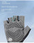Size L Blue Breathable Half-Finger Cycling Gloves - Anti-Slip, Shockproof, and Durable for Men & Women
