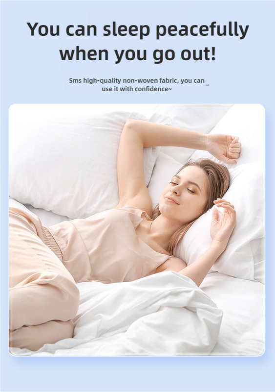 4 Packaging Purple Disposable Travel Bedding Set - Waterproof & Clean, Soft Non-Woven Fabric, 4 Pieces Set for Twin Beds