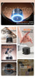 Black Magnetic Phone Mount for Cars and Home, 360° Rotating Magnetic Stand with PC Mirror Sticker