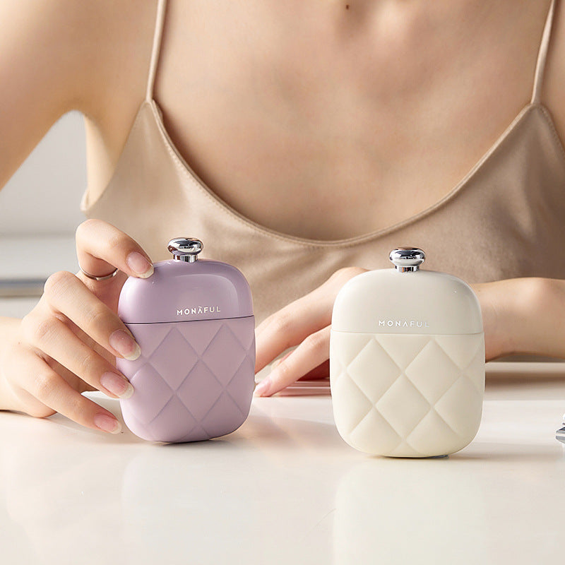 2 Pcs Purple Portable Nail Care Kit - Compact Manicure Set with Nail Clippers, Tweezers, and Nail File - Stylish Storage Case