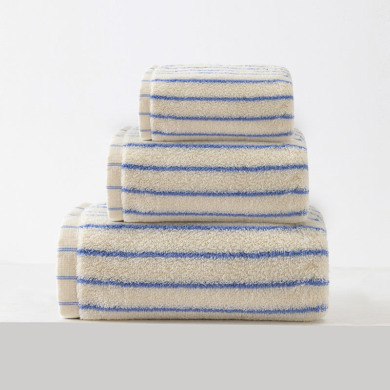 White Soft and Absorbent Cotton Towel Set | 3-Piece Luxury Bath Towels - Ideal for Adults, Face &amp; Bath Towels