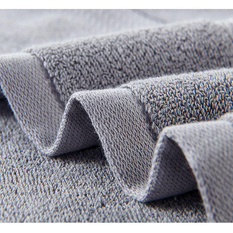 Grey Premium Thick Cotton Bath Towel for Adults - Soft and Absorbent Bathroom Towel