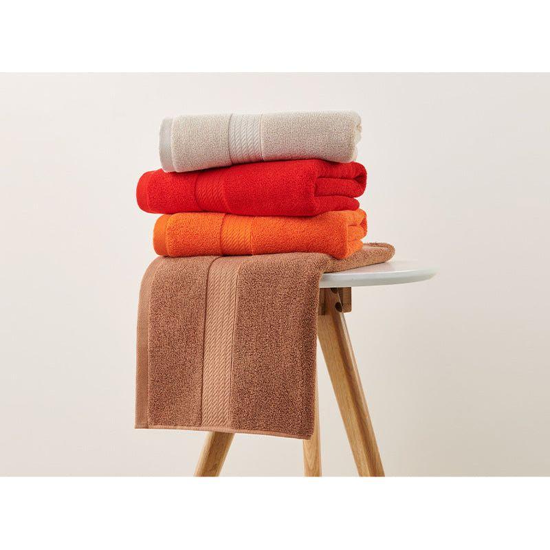 Red Premium Thick Cotton Bath Towel for Adults - Soft and Absorbent Bathroom Towel