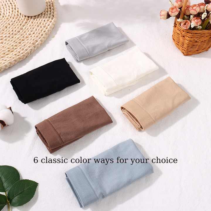 Size S Comfortable High-Waisted Women's Cotton Thong Underwear – 6-Pack in Classic Colors