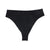 Size M Black Comfortable  High-Waisted Thong Underwear - 3-Pack for Everyday Comfort