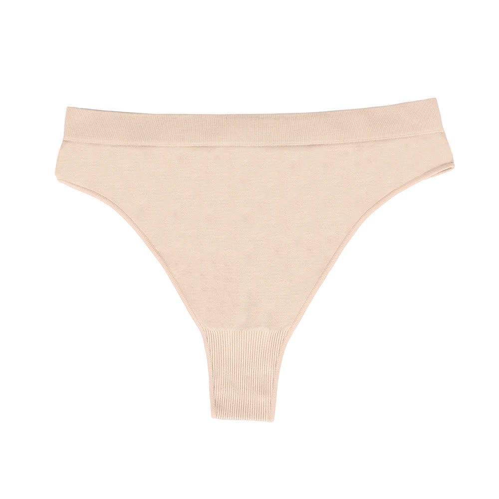 Size L Skin Comfortable  High-Waisted Thong Underwear - 3-Pack for Everyday Comfort