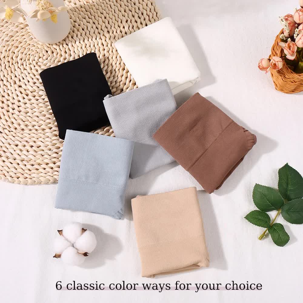 3 Pcs Size M Skin Microfiber High-Waisted Thong Underwear with Tummy Control - Slimming Comfort