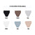 (Coffee+Blue+Grey)3 Pcs Size S Microfiber High-Waisted Thong Underwear with Tummy Control - Slimming Comfort